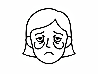 Staring At Dark Sunken Circles